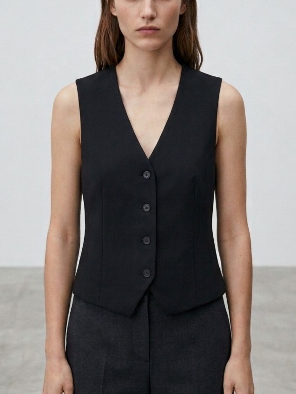 New H&M Black Tailored Women's Vest Size XS